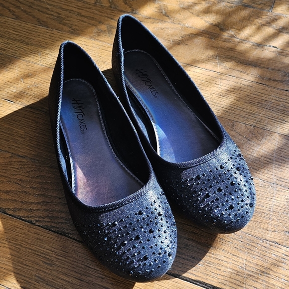 Girls Sparkle Ballet Flats - Picture 1 of 5
